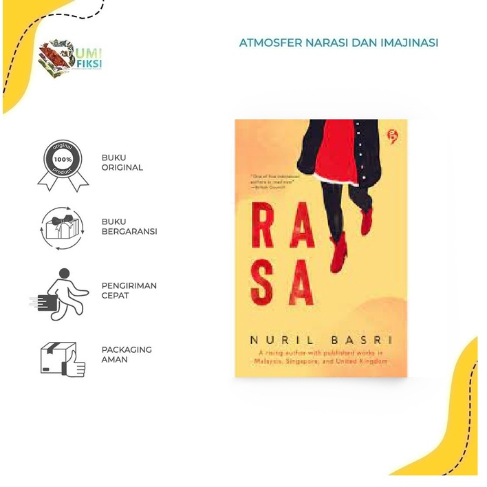 [ SALE ] Buku Novel -  Rasa - karya Nuril Basri - Bumi Fiksi