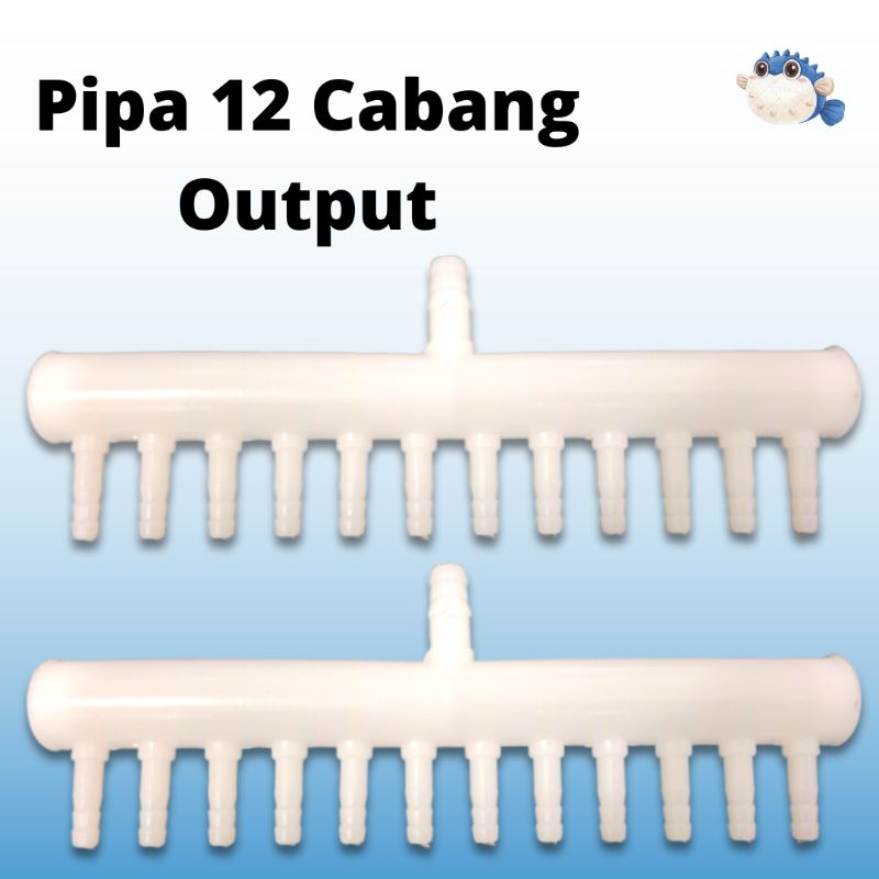 Pipa Pembagi Udara Airpump Aerator Pipa 12 Cabang Output