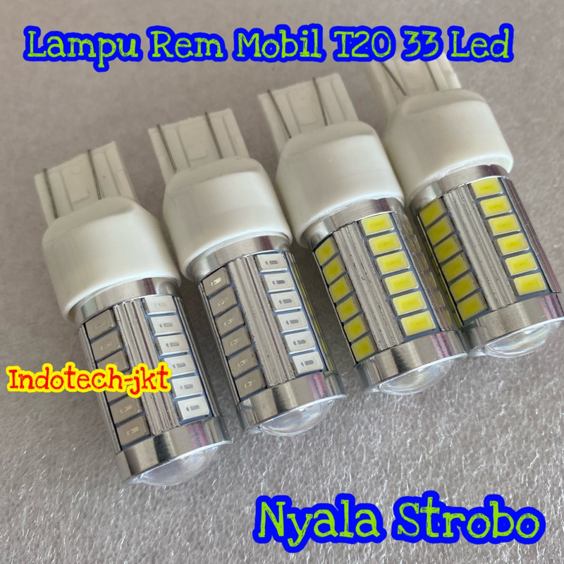 Stop Lamp Lampu Rem Mobil T20 33 Led 12 Volt Kedip