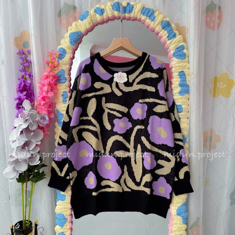 FRISYLA FLOWERS KNIT | ONE SET RAJUT PREMIUM KOREA