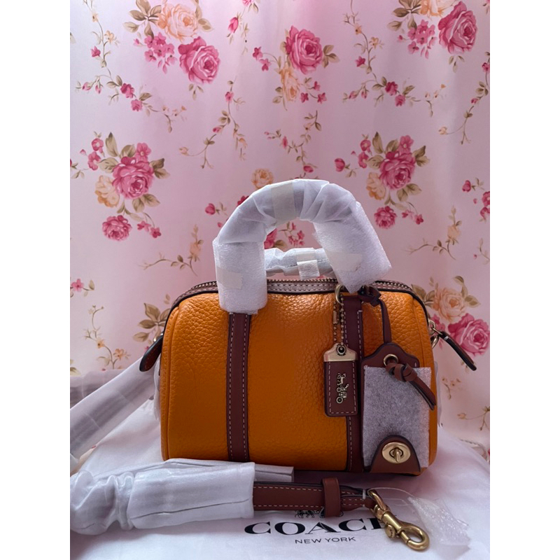 Coach Ruby Satchel 18 in Papaya