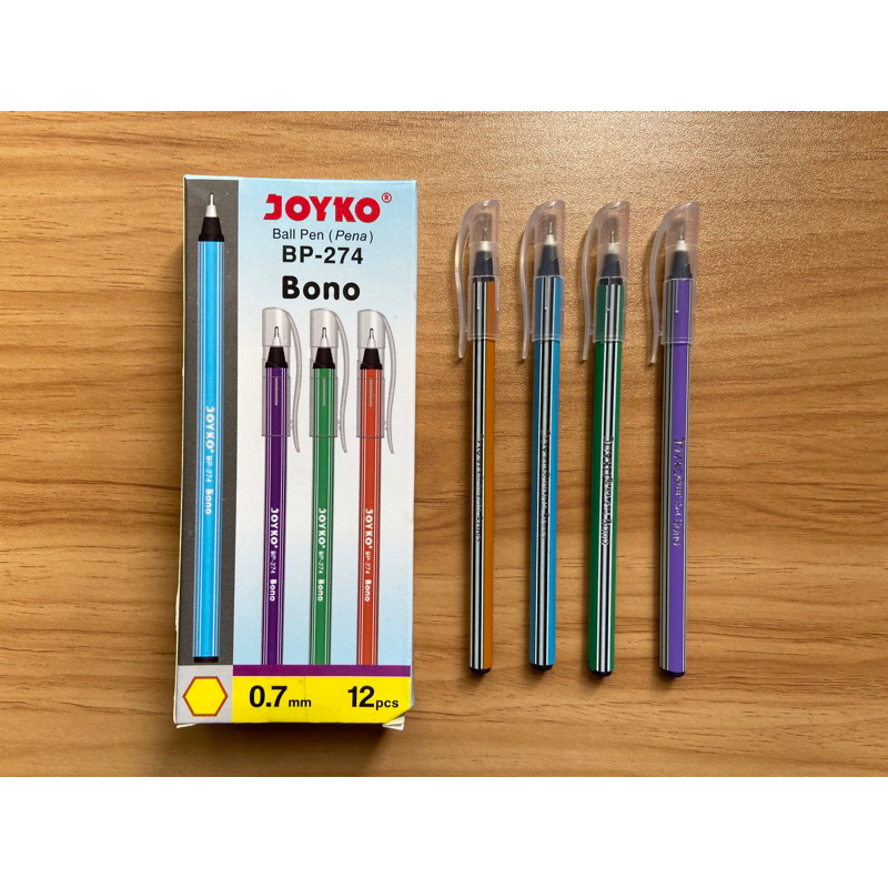 

BALL PEN / PULLPEN / PENA JOYKO BP-274 BONO 0.7mm 1 BOX (ISI 12 PCS)