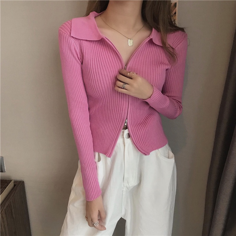 KNIT TOP LENGAN PANJANG LONG SLEEVE  RAJUT MX719