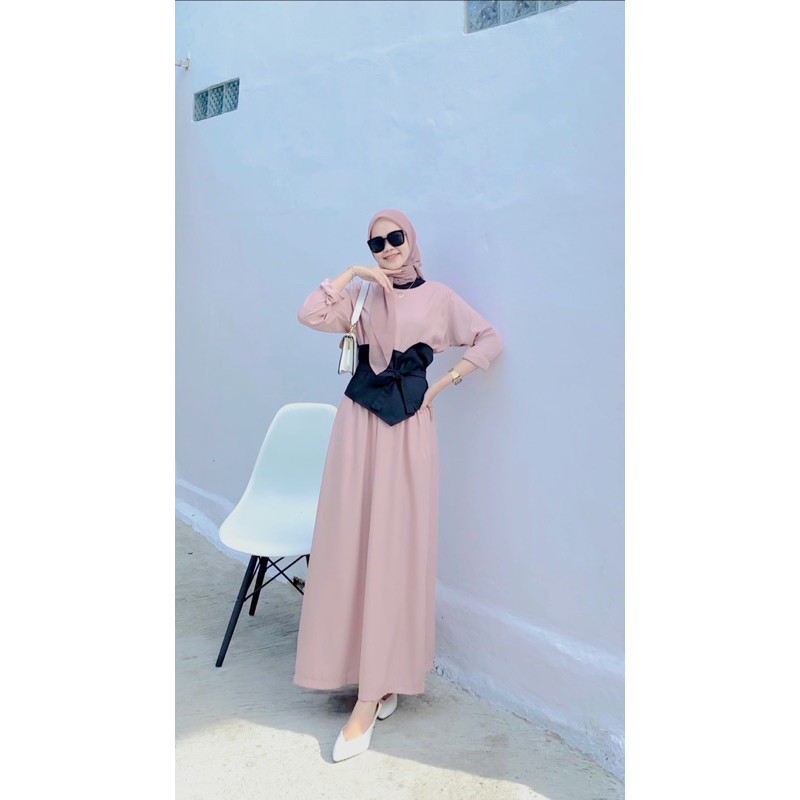 NAYLA SET | Fashion Muslim Atasan Setelan Rok Wanita Muslimah Kekinian | Baju Lebaran 2023 | Hijab OOTD Hangout Friendly |