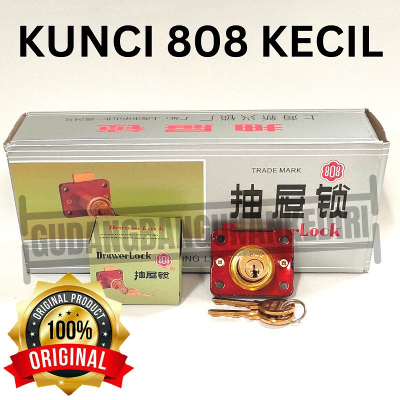 kunci laci lemari 808 kecil drawer lock Original kunci 808 per lusin 1lusin 1 lusin 1 box