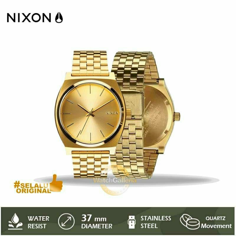 DIJUAL JAM TANGAN ARLOJI WATCH PRIA COWOK COWO NIXON A045511 RANTAI FULL GOLD MEWAH BERKUALITAS ORIG