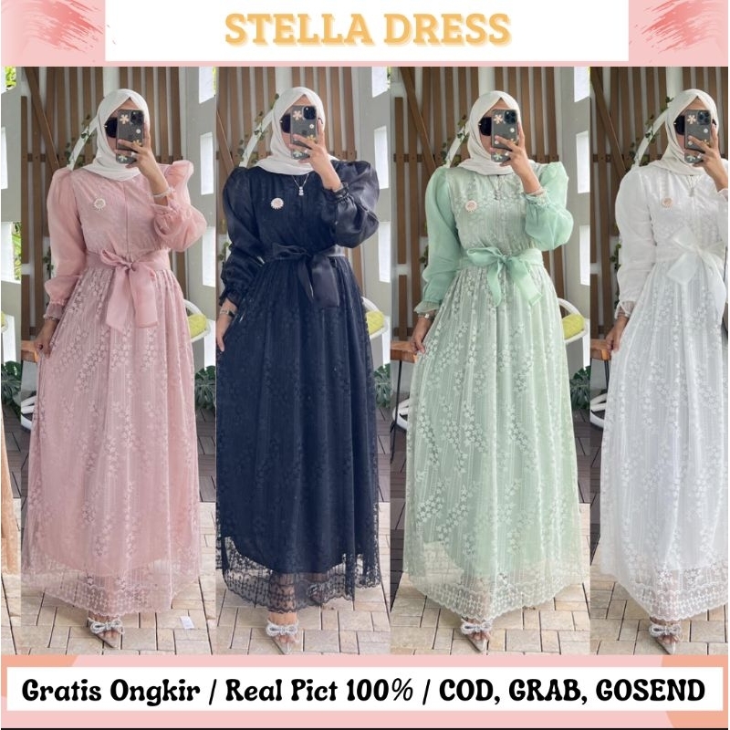 STELLA DRESS / DRESS KONDANGAN / DRESS BRIDESMAID / BUSUI FRIENDLY / SLIM DRESS