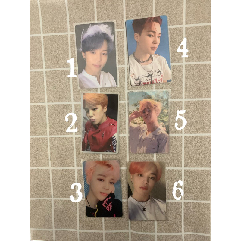 BTS JIMIN / PARK JIMIN PHOTOCARDS