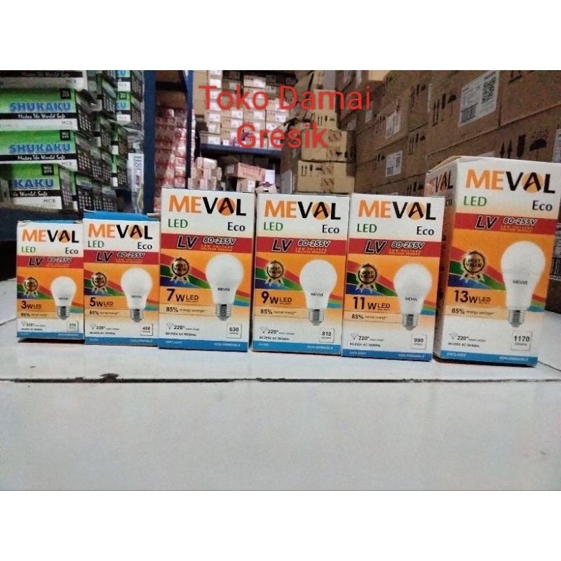 Meval Led Bulb LowVoltage (LV) 3w, 5w, 7w, 9w, 11w, 13w