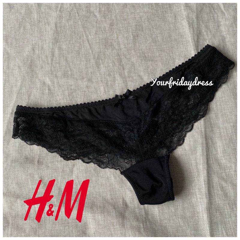 04 Desiree panties hn*m briefs thong H*&MCD celana dalam sexy lace hitam black sexy tidur jastip bra