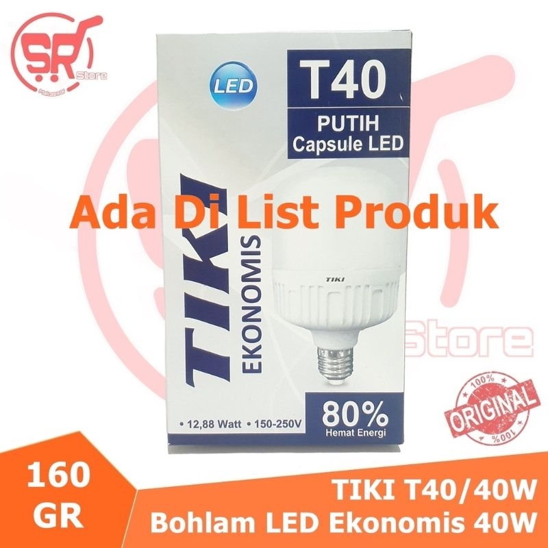 TIKI LAMPU BOHLAM LED Ekonomis 5W 10W 15W 20W 30W 40W