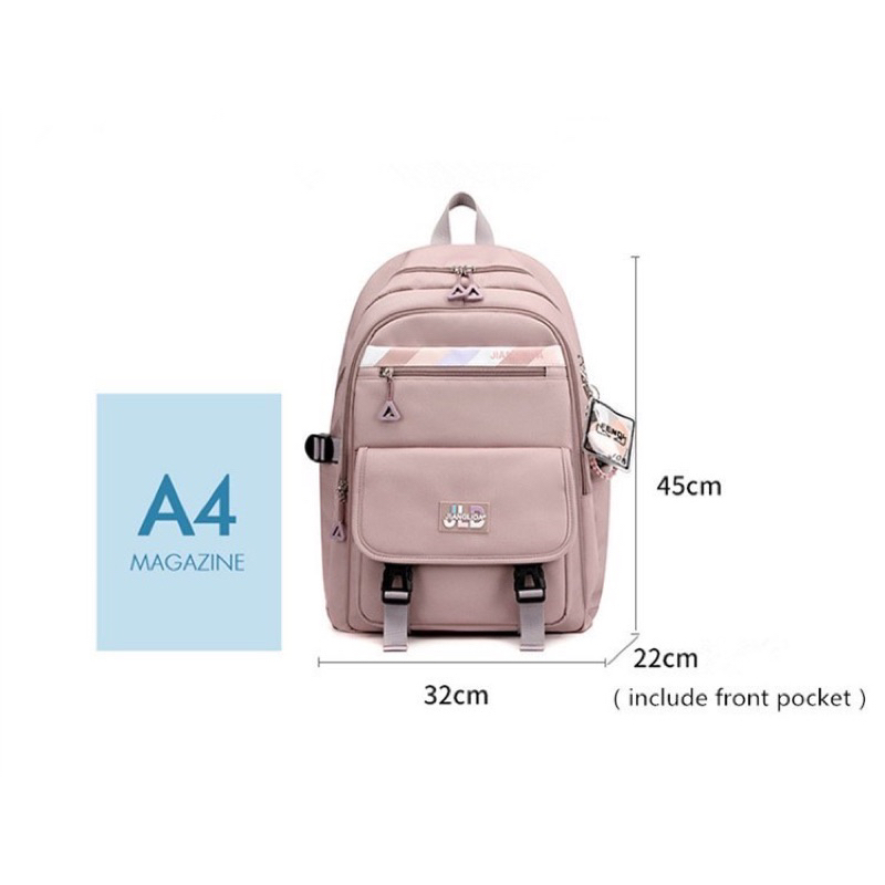 Tas ransel Wanita backpack wanita JLD bags Jianglida tas sekolah anak perempuan tas ransel laptop backpack anak simple tas korea