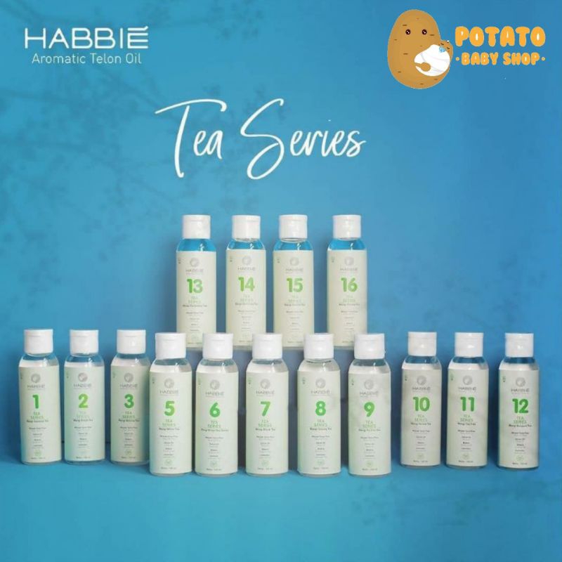 Habbie Aromatic Telon Oil Flower Series &amp; Tea Series - Minyak Telon Habbie