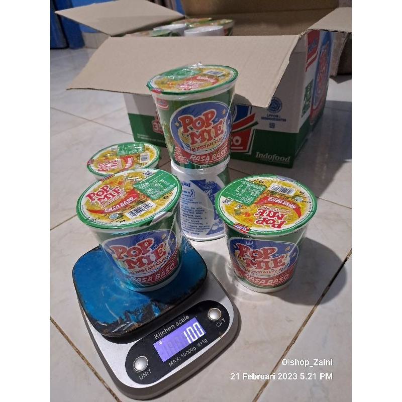 

Pop Mie kuah rasa Baso JUMBO 75 gram, 12 biji / pcs ter murah