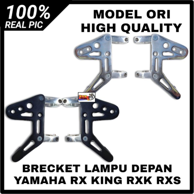 BREKET BRECKET PANGKON LAMPU DEPAN DUDUKAN LAMPU DEPAN CNC AS 30 31 33 YAMAHA RX KING RXK RXS CB GL 