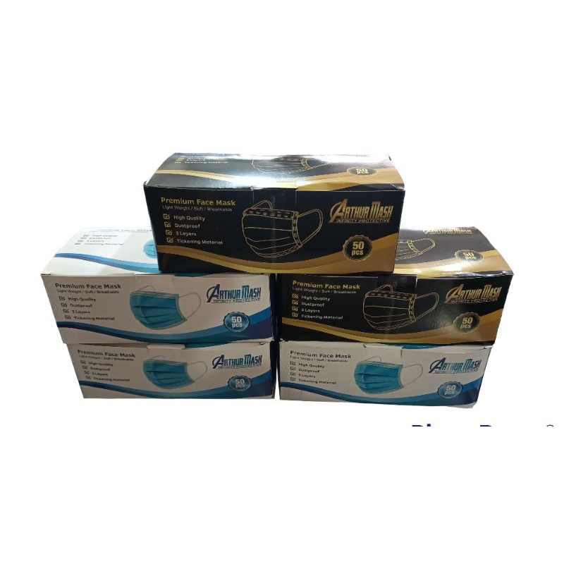 Masker 3ply Biru | Masker 3ply Hitam