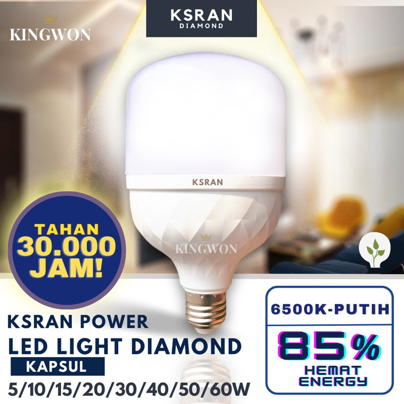 LAMPU LED 60 WATT JUMBO TABUNG/ LAMPU BOHLAM KAPSUL SUPER TERANG CAHAYA PUTIH E27 MURAH BERKUALITAS