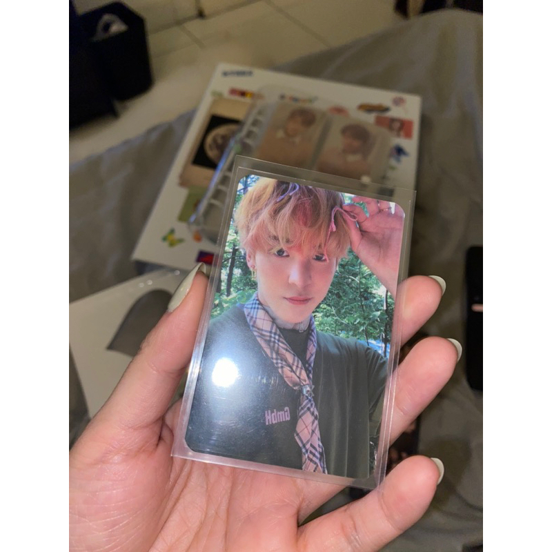 (YUNHO BOOKED) PC PHOTOCARD ID CARD ATEEZ YUNHO SAN THANXX SEASON GREETINGS SG
