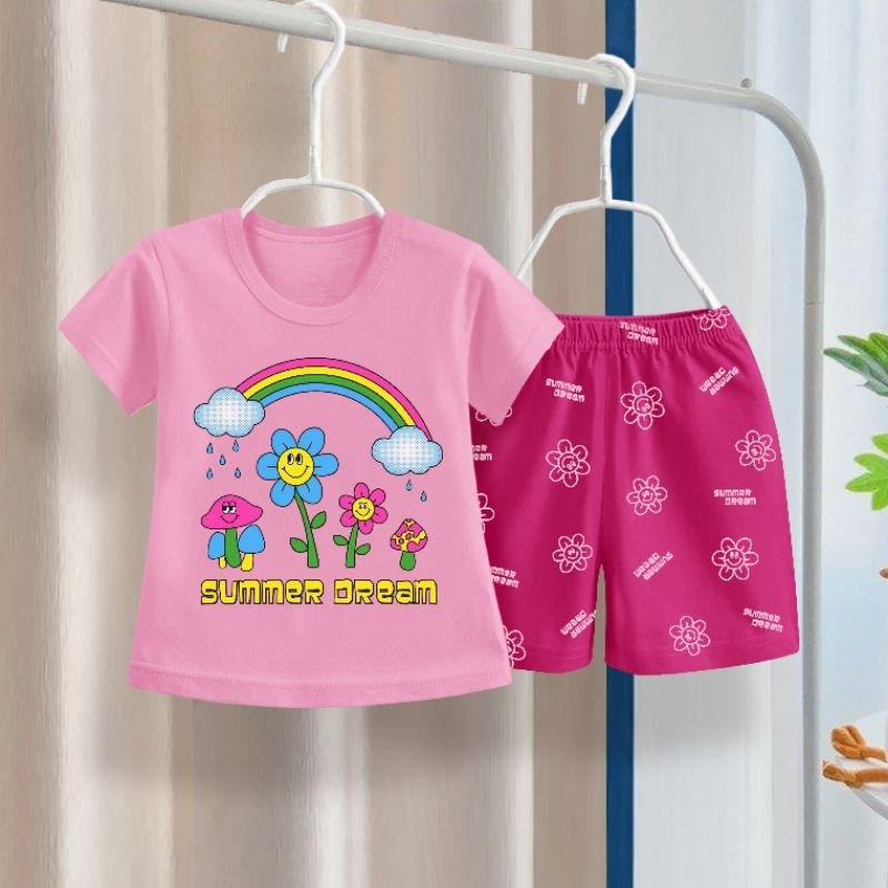 RAMORA SETELAN / SET ANAK CEWEK / BAJU ANAK PEREMPUAN UMUR 0-4 TAHUN