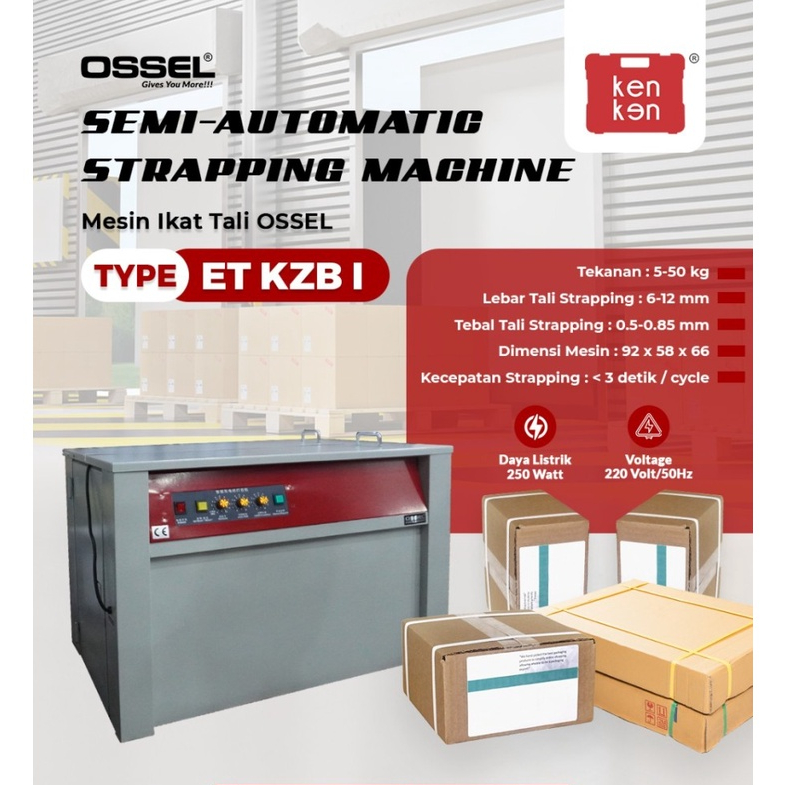 

BERGARANSI!! Mesin Strapping Band KZB-I Mesin Packing Kardus Mesin Ikat Kardus Pendek Machine Packing Box Otomatis