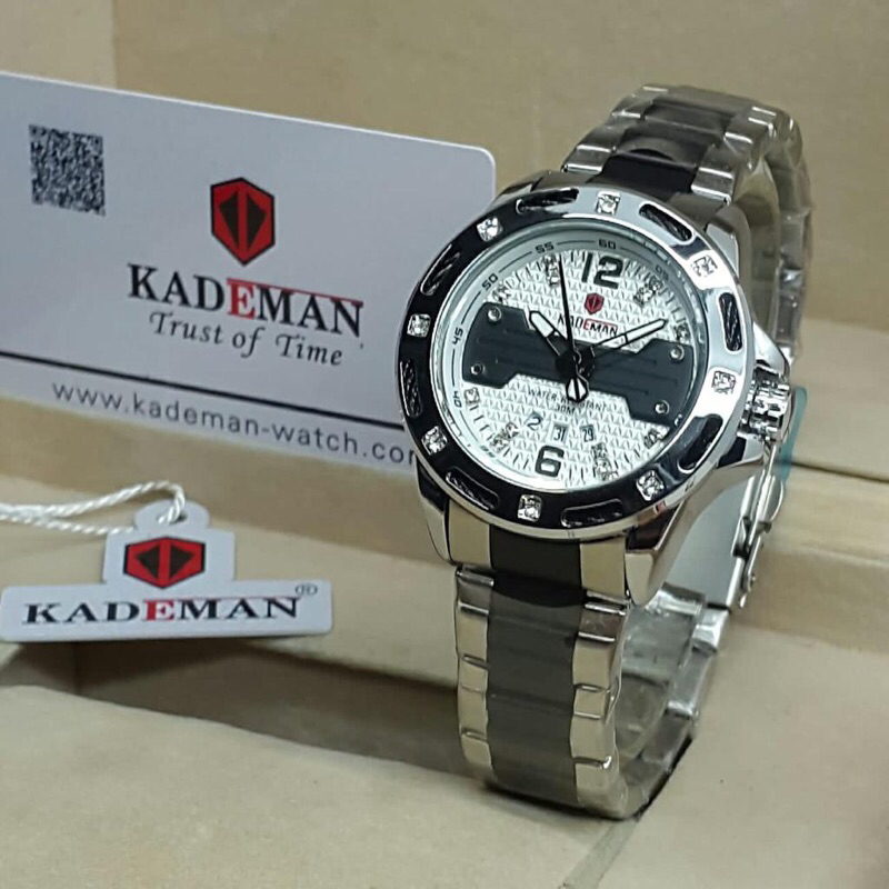 jam tangan kademan double time K7005G water resistand Analog-Digital