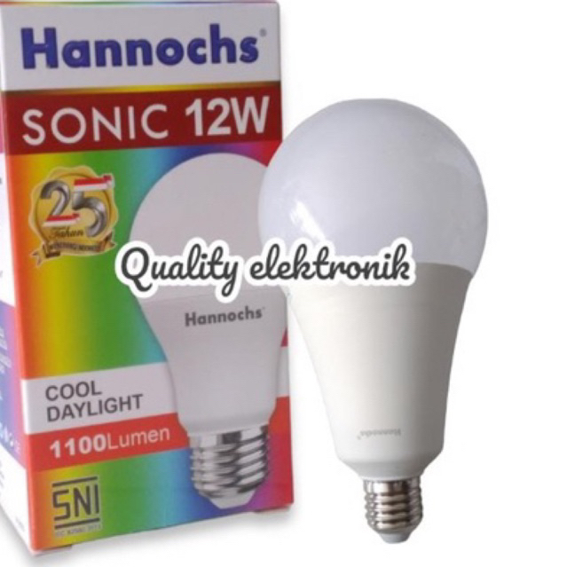 HANNOCH SONIC BULB LAMPU LED 5watt 12watt 20watt 30watt CAHAYA PUTIH