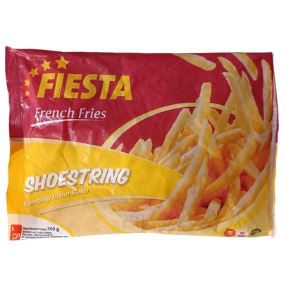 

Fiesta Shoestring/Kentang Goreng Original 500 gr [FRZ]