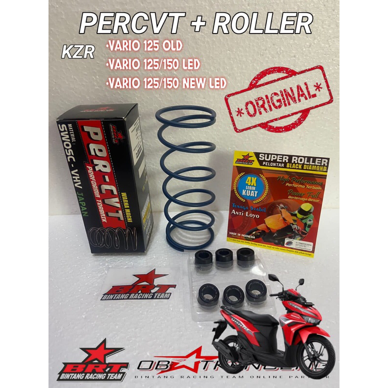 PAKET KIRIAN BRT PERCVT DAN ROLLER VARIO 125 150 LED SUPERSPRING BRT ORIGINAL VARIO 125 OLD PCX ADV 
