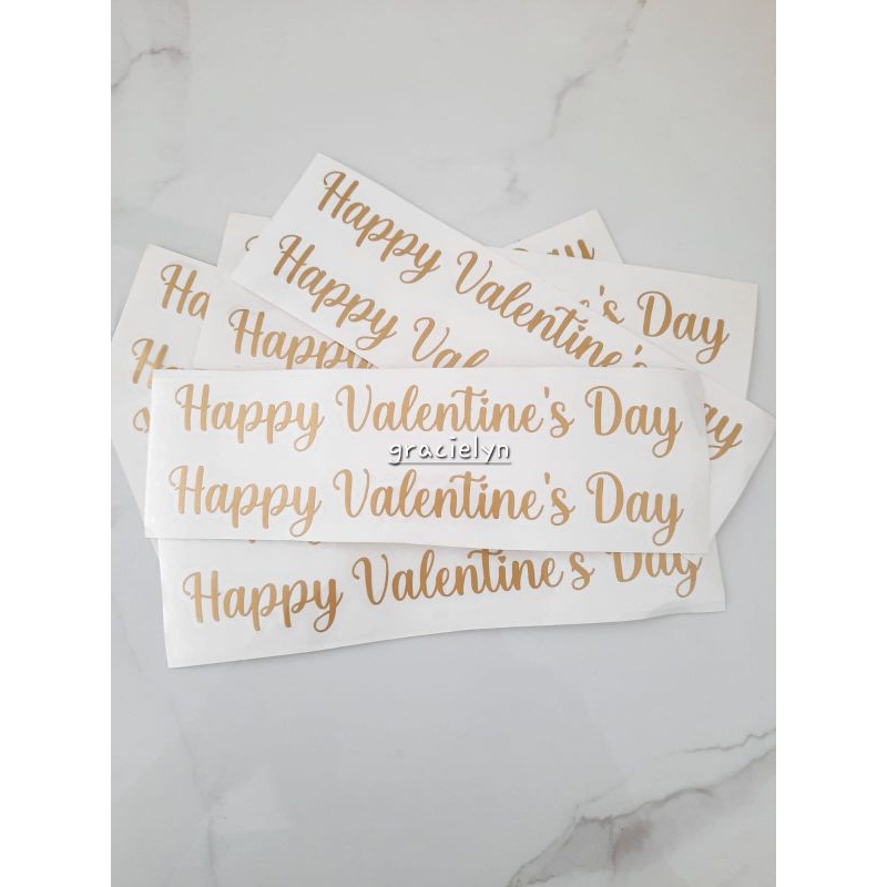 

Cutting sticker Happy Valentines day sticker hampers souvenir gift