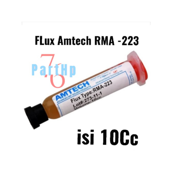 Flux Amtech Tipe RMA-223 isi 10cc Grade A - Pasta Songka Tanpa