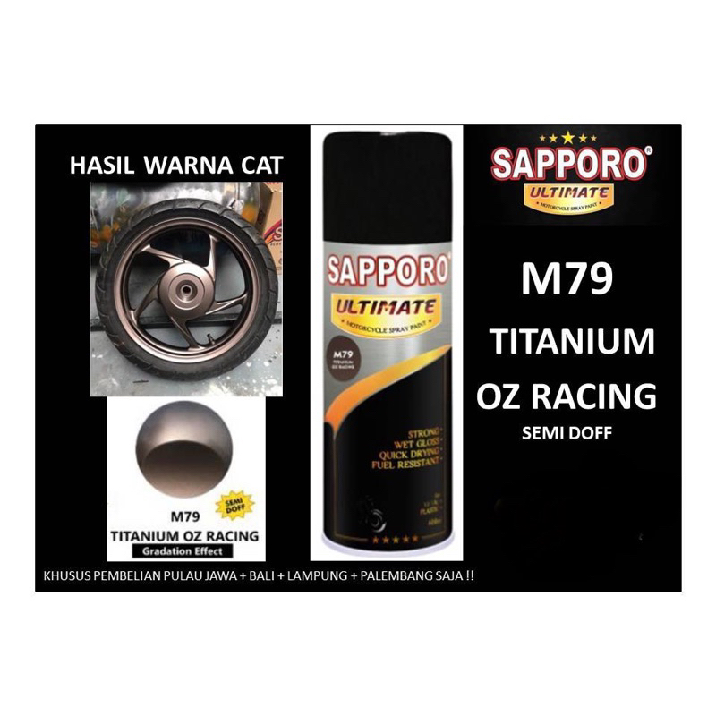 Sapporo Ultimate M79 Titanium OZ / Sapporo Spray / Pilok / Pylox