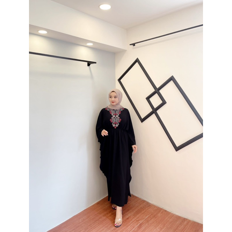 ADEL DRESS KAFTAN || KAFTAN CRINCLE MOTIF