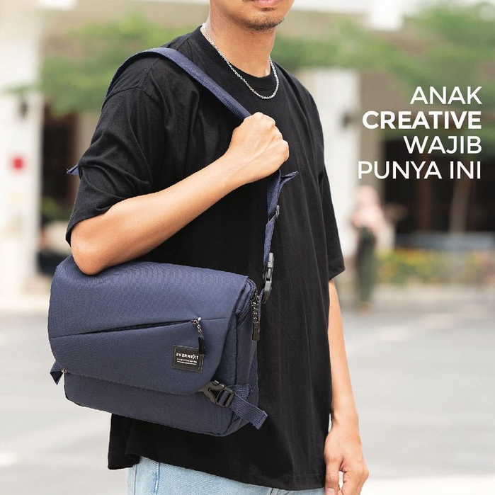 Tas Messanger Bag Pria Kekinian Branded Original Distro Evernext Tas Selempang Laptop