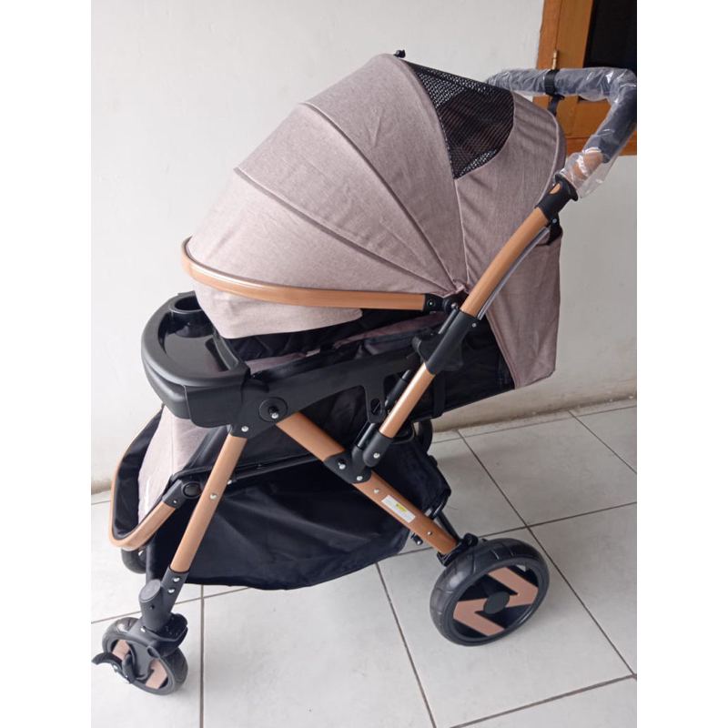 Makassar - Kereta Dorong Bayi Baby Bliss 898S / Baby Stroller Handle 2 arah Billion-T