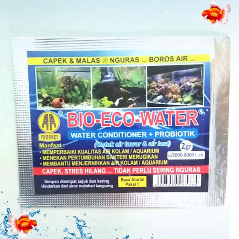 Penjernih air aquarium kolam AKARI AA Bio eco water 2gr