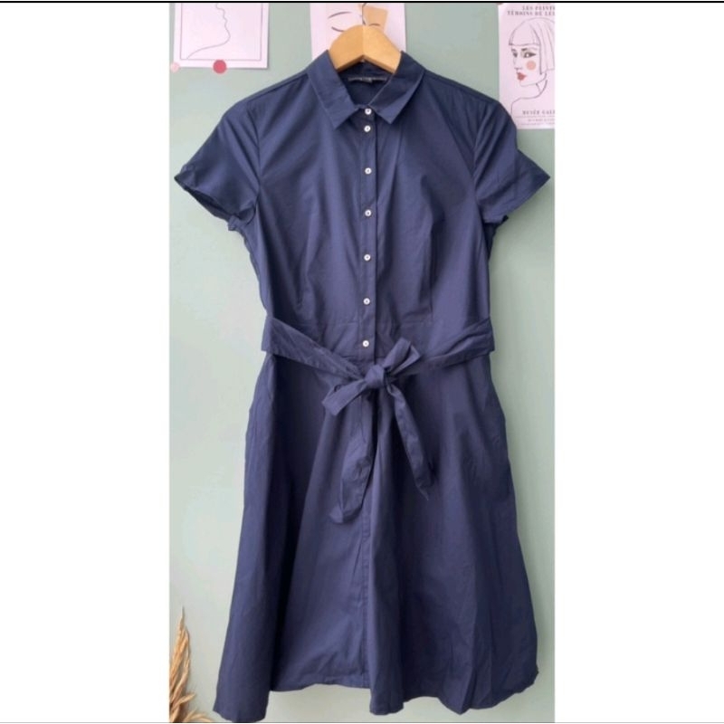 Branded Original Esprit Dress Baju Terusan Navy (Sisa Export)
