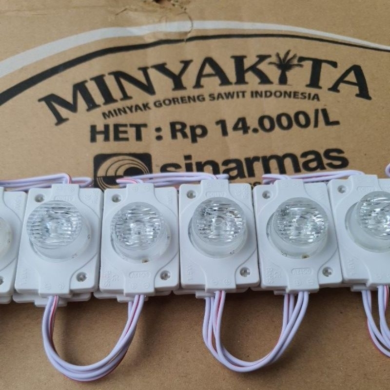 LAMPU LED VARIASI 1MATA 3WARNA -RGB  JUMBO 12V DAN 24V