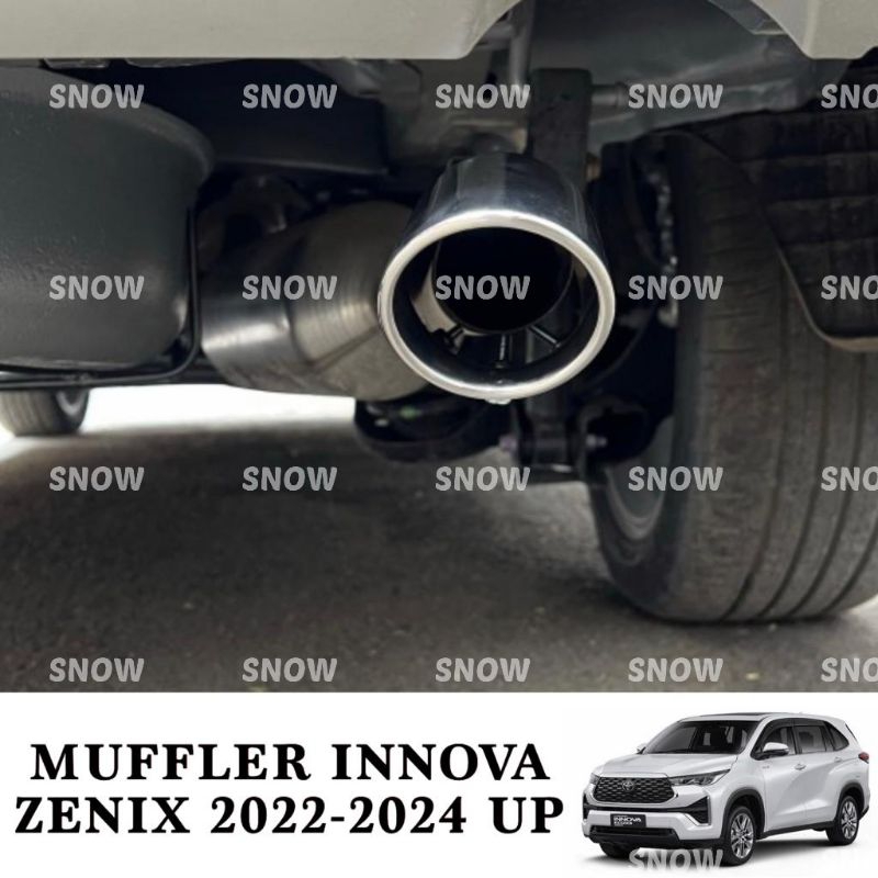 Muffler Buntut Knalpot Innova Zenix 2022 2023 2024 Stainless Emboss