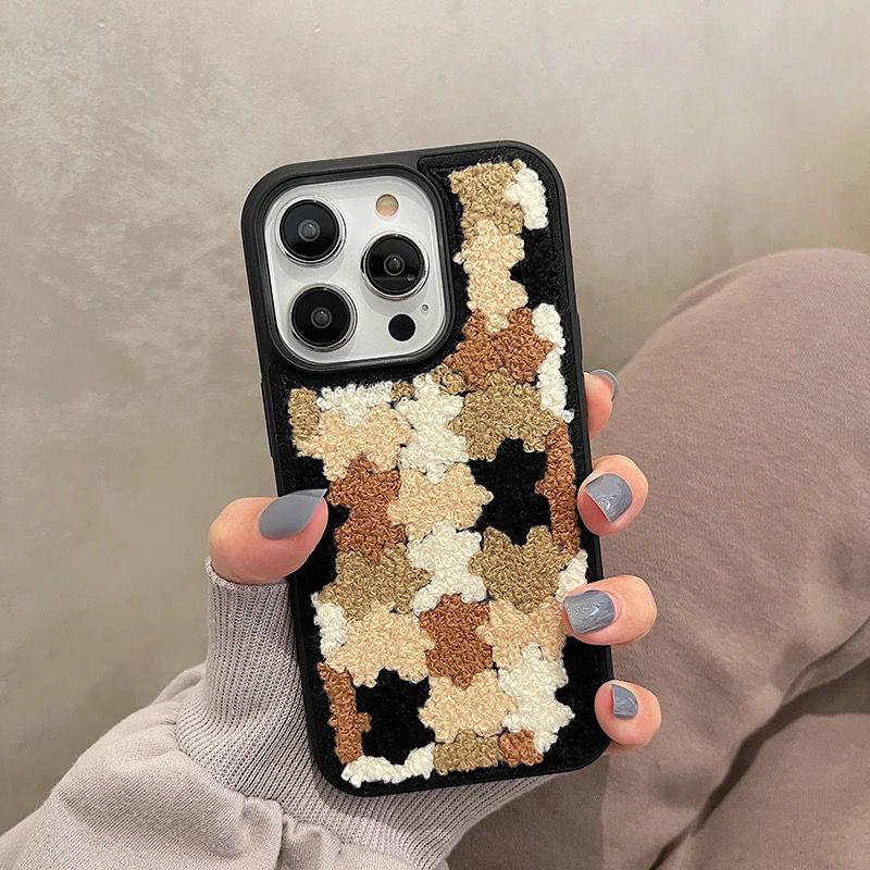 Wooly Phone Case Motif Puzzle / Pastel Block