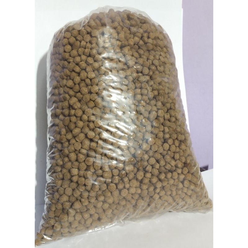 pelet pakan ikan lele Eko 4/5 kemasan 1kg apung