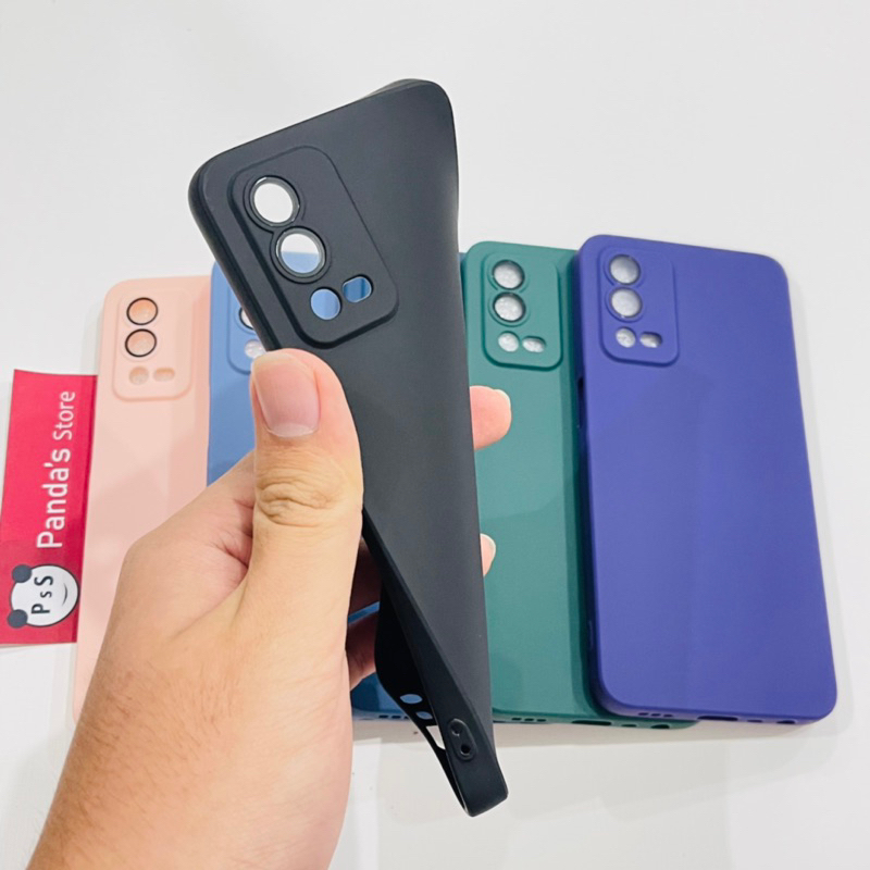 Case Oppo A55 Lenspro Makaron Full Color Softcase Pro Lensa