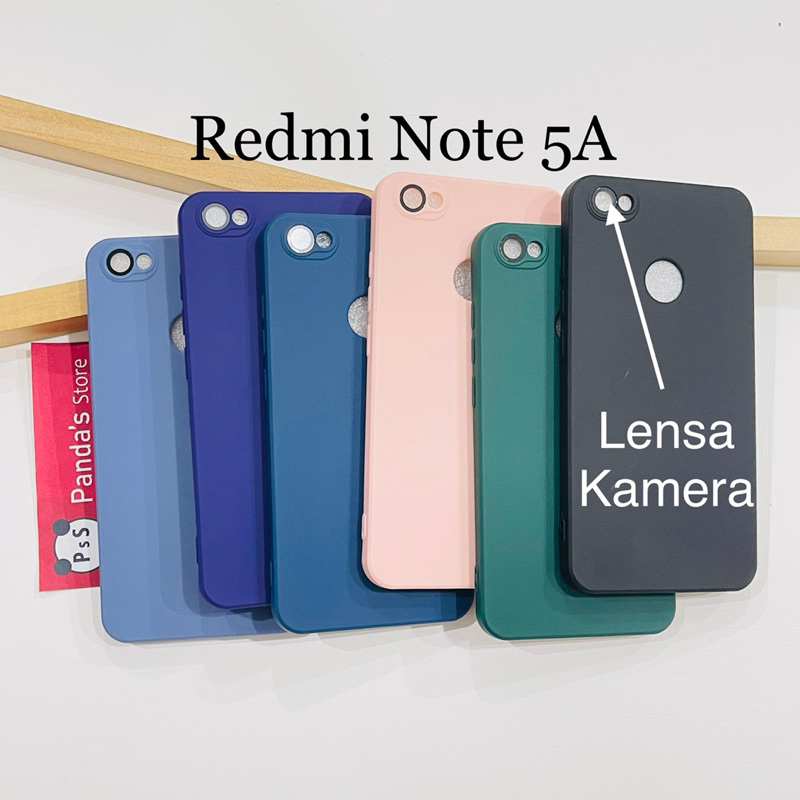 Case Redmi Note 5A Lenspro Makaron Full Color Softcase Pro Lensa