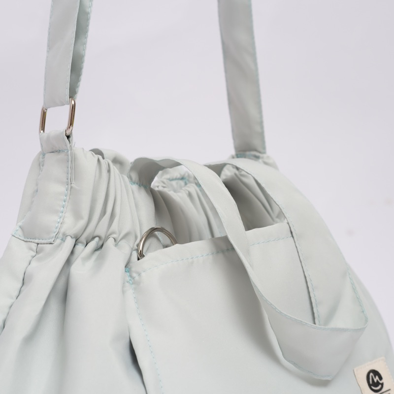 Dumpling Bag Tas Selempang Handle Bag Tas Wanita Tas serut Terbaru Size M Minor Mate Sage green