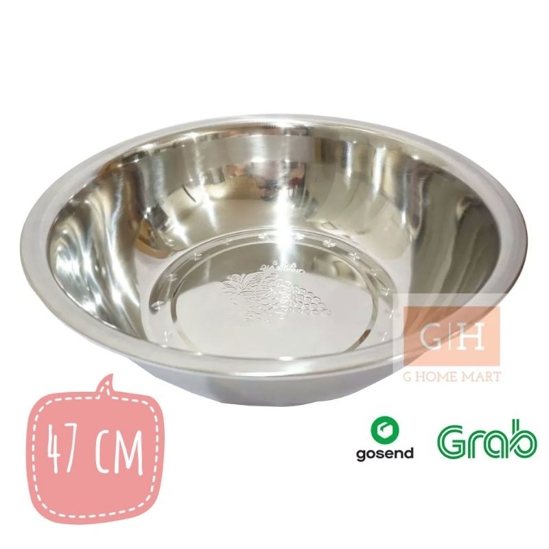 [GRAB/GOSEND] TAJIMAWA Baskom Masakan Stainless 47 cm