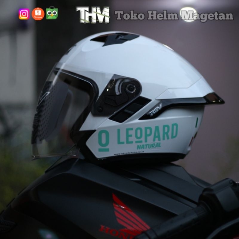 RSV sv300 white custom stiker leopard spoiler 3D darsmoke