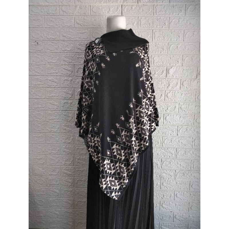 PONCHO RAJUT WANITA/RAJUT IMPORT ORI