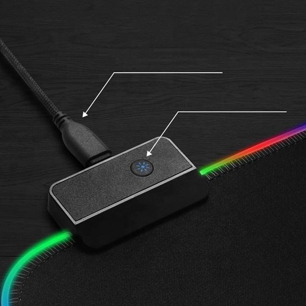 Mousepad RGB Jertech Control Gaming High Precision GMS-X3 - LPM