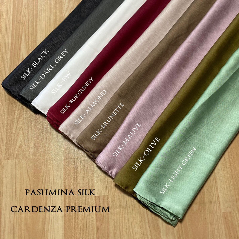 PASHMINA SILK CARDENZA PREMIUM // PASHMINA SATIN KEKINIAN