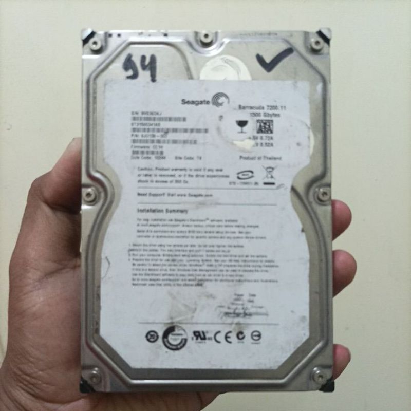 Hardisk HDD WD Green 1.5TB Kondisi Normal