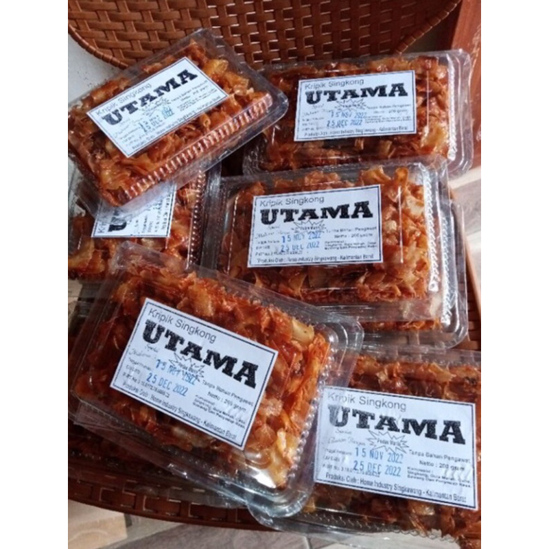 

Kripik Singkong UTAMA PEDAS MANIS Netto : 200gram